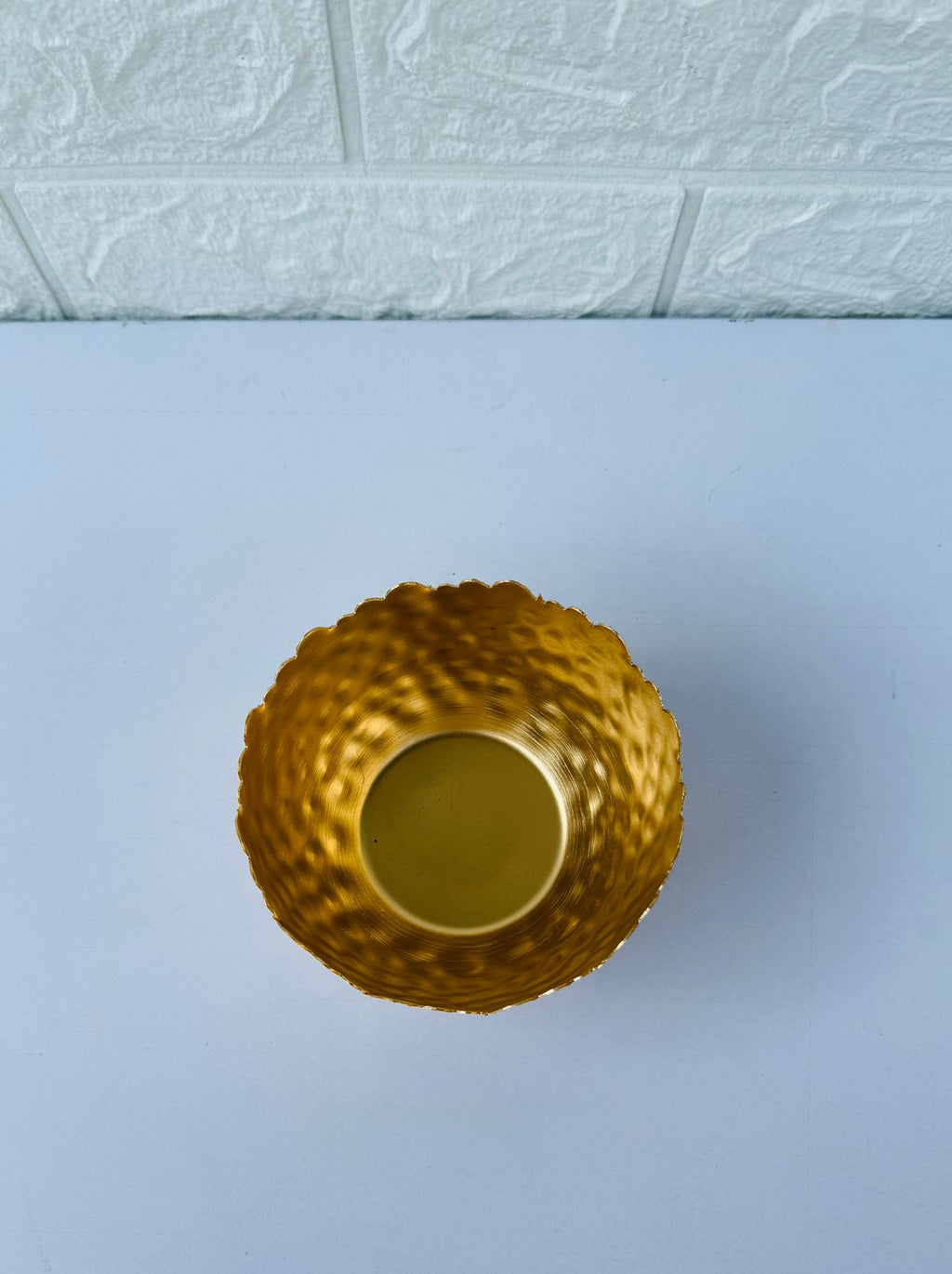 Golden Essence Broken Metal Bowl