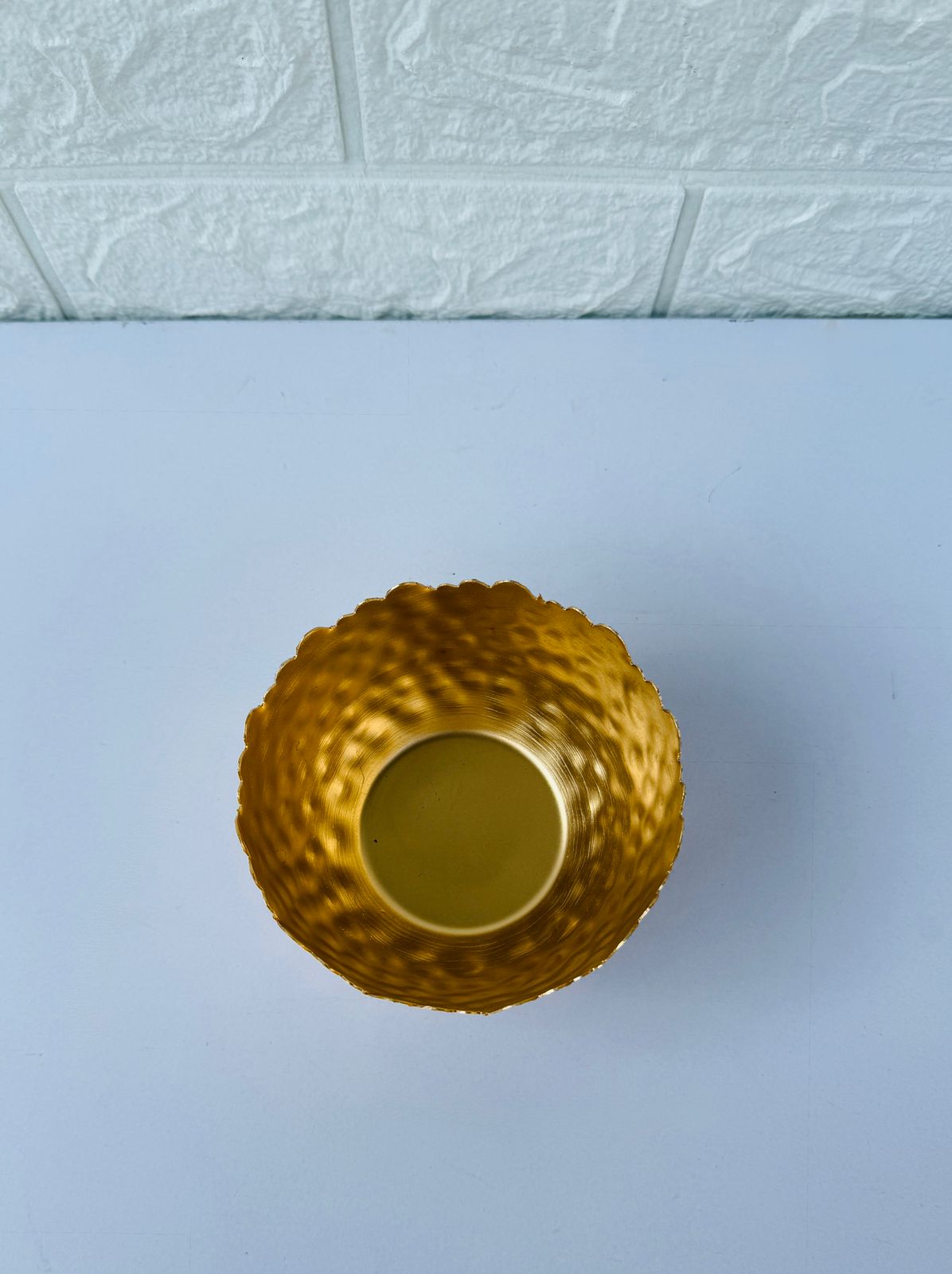 Golden Essence Broken Metal Bowl