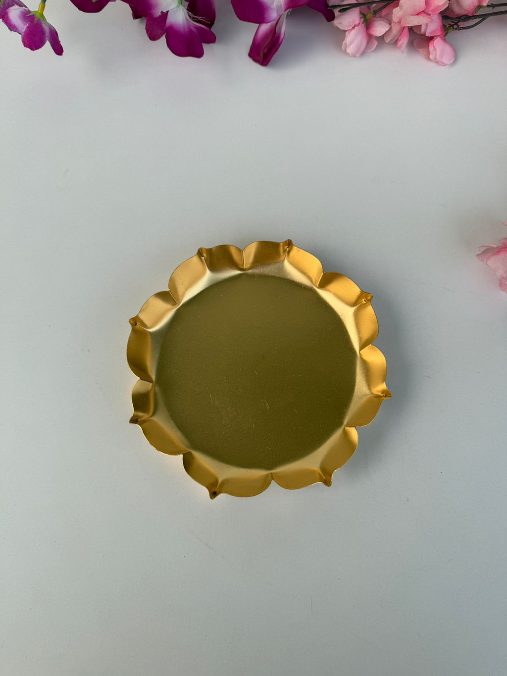 Flower Urli , Golden polish , Different Sizes Available