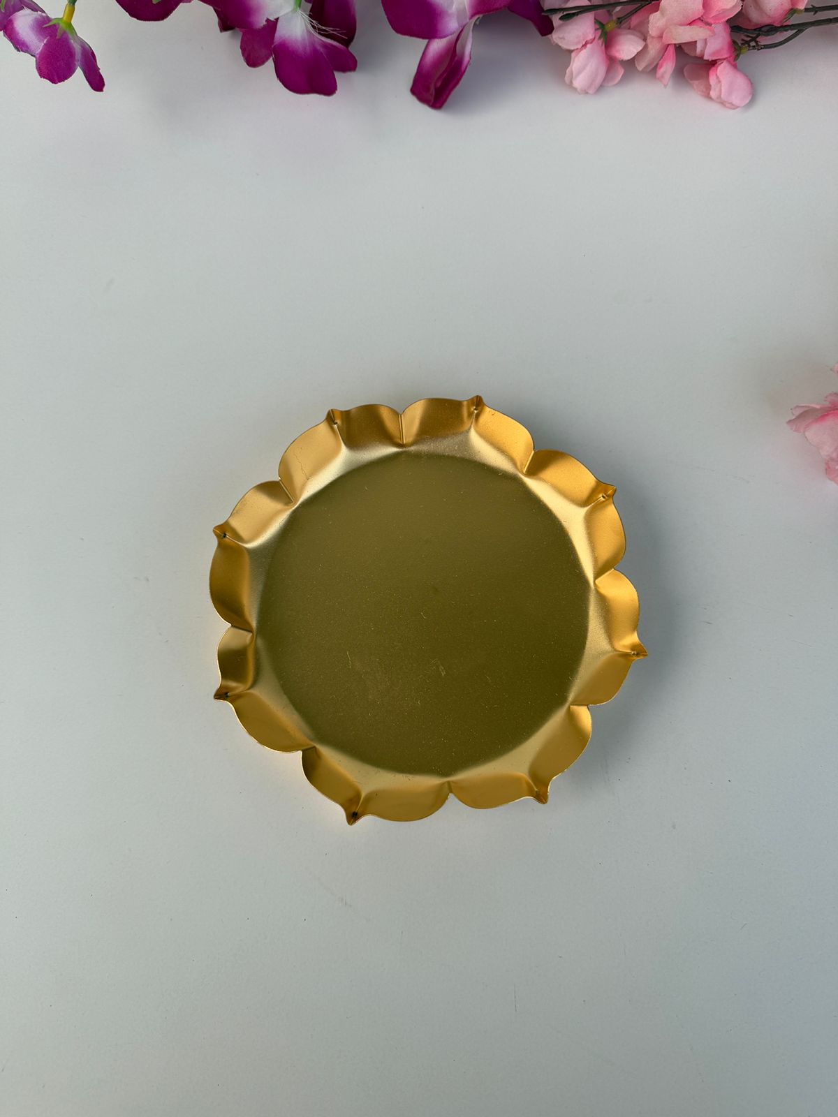 Flower Urli , Golden polish , Different Sizes Available